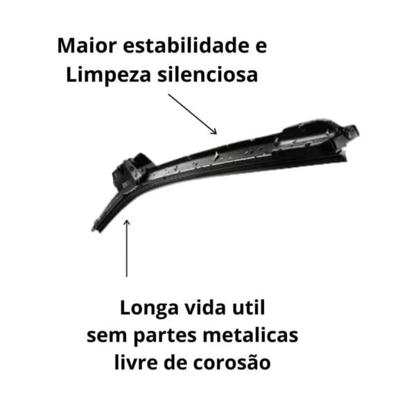 Par de Palheta Limpador de Parabrisas Varios Carros - Imagem 2