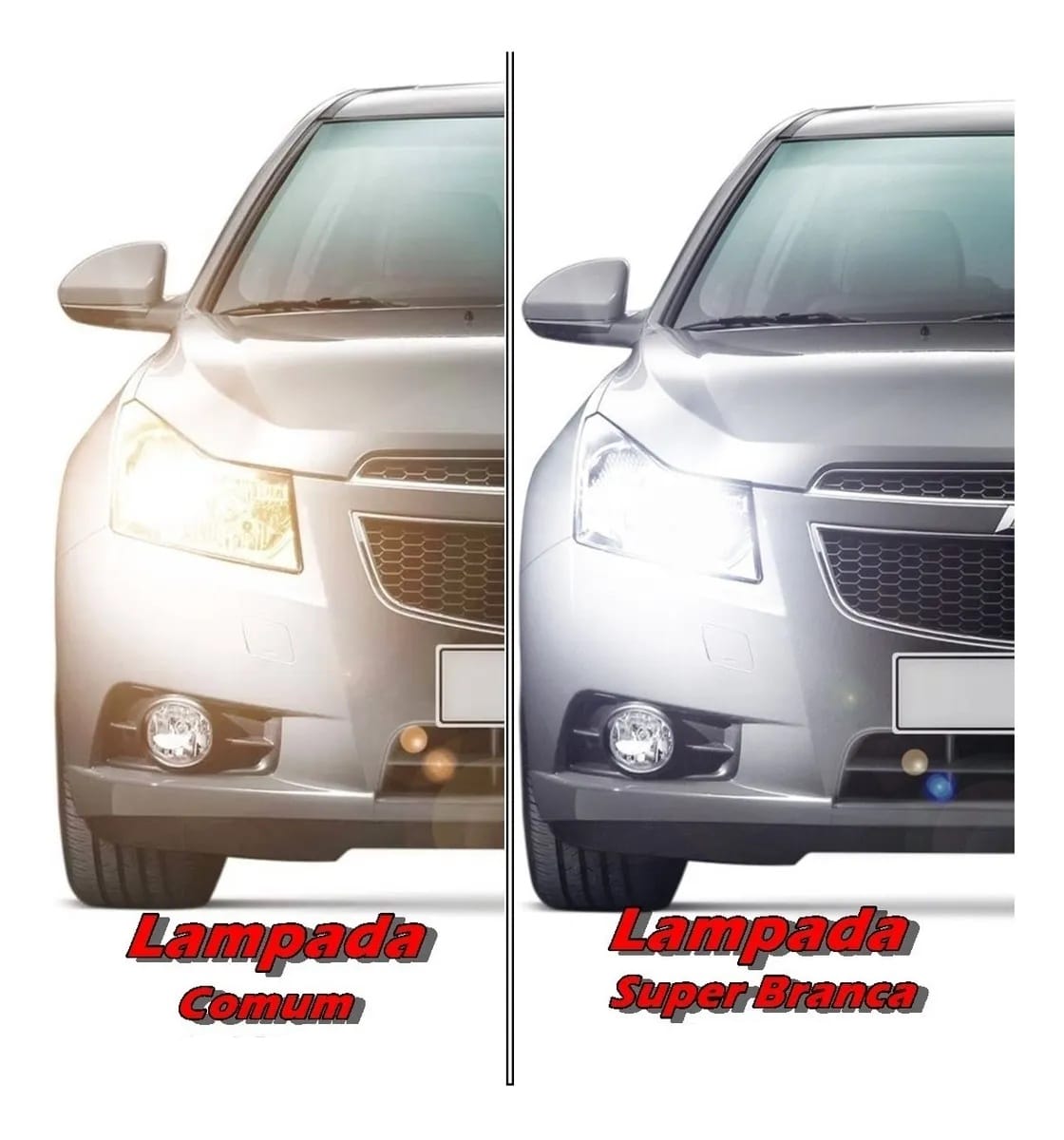 Par de Lampadas 12v H3 Super Branca 2 Unidades 8500k 55w - Imagem 4