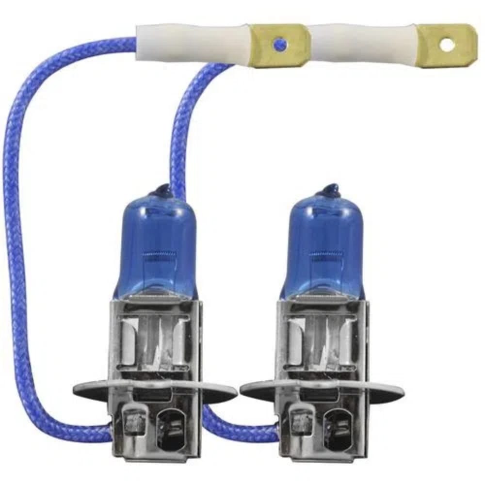 Par de Lampadas 12v H3 Super Branca 2 Unidades 8500k 55w - Imagem 2
