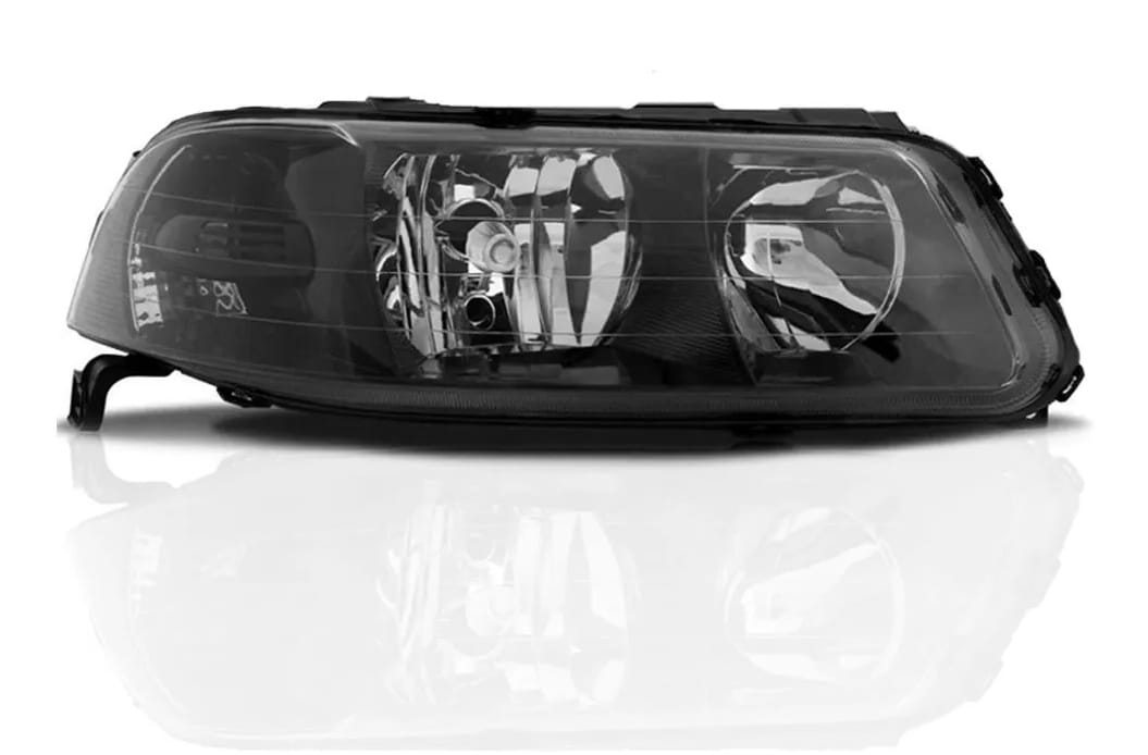 Farol Gol Parati Saveiro G3 99 2000 01 02 03 04 05Foco Duplo Mascara Negra - Imagem 5
