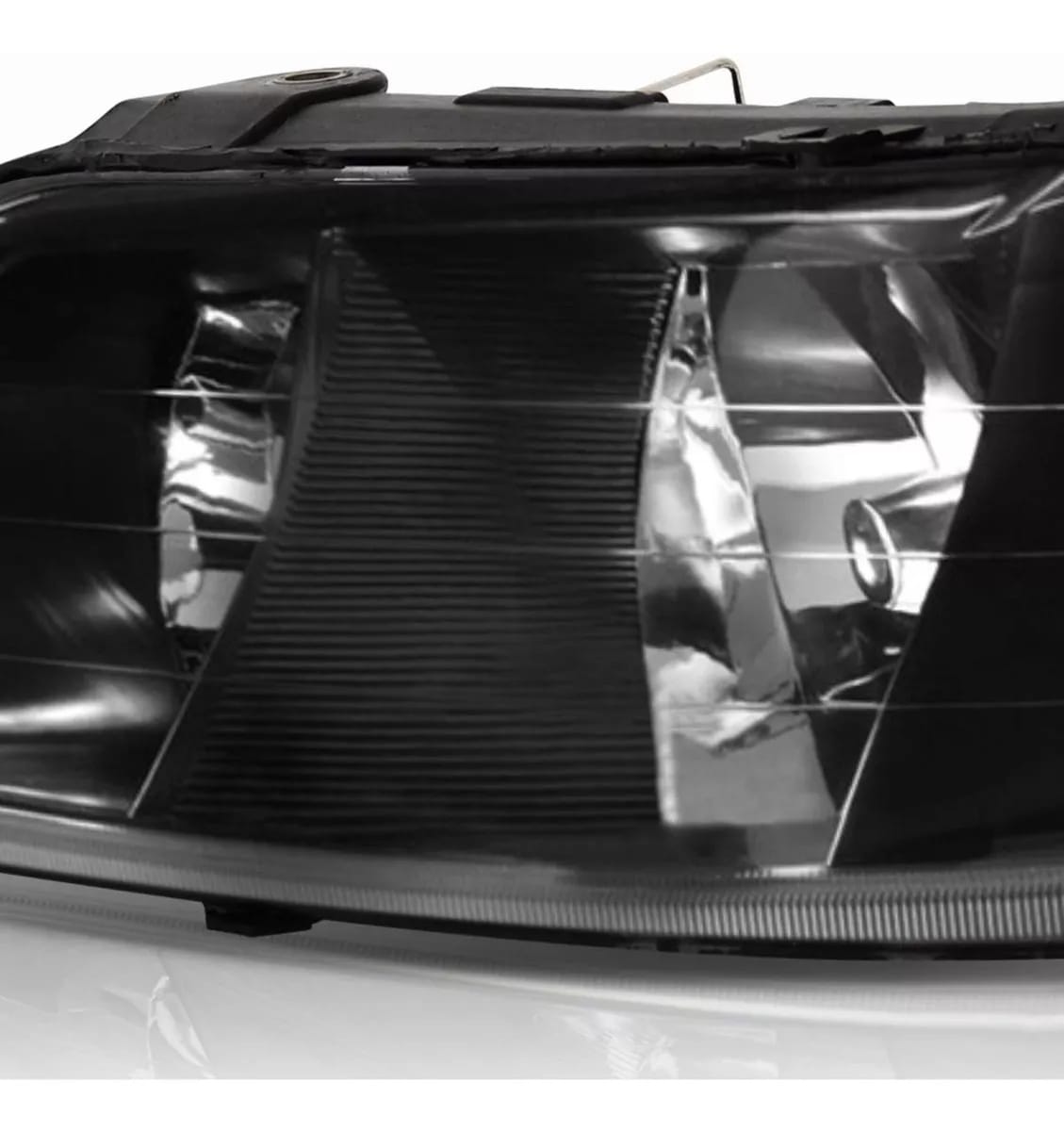 Farol Gol Parati Saveiro G3 99 2000 01 02 03 04 05Foco Duplo Mascara Negra - Imagem 7