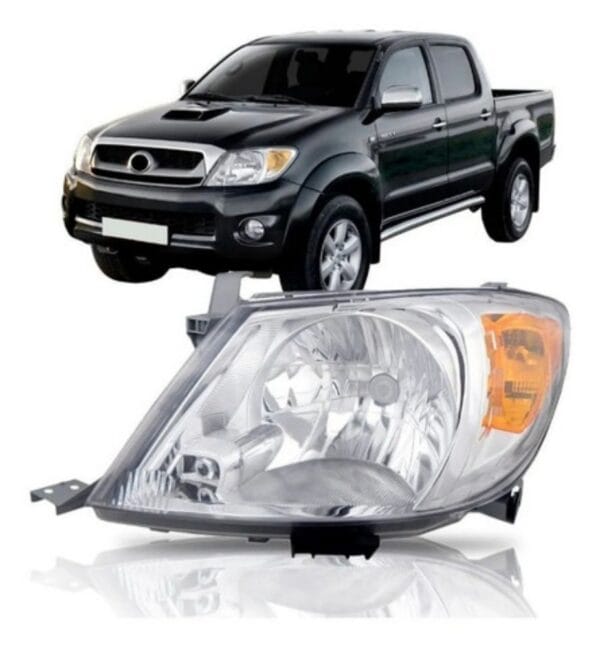 Farol Hilux 2005 2006 2007 2008 Pisca Ambar Pick-up Esquerdo