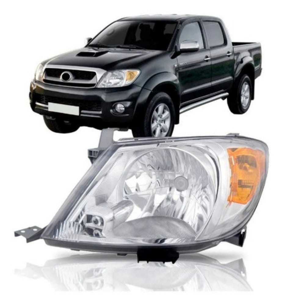 Farol Hilux 2005 2006 2007 2008 Pisca Ambar Pick-up Esquerdo