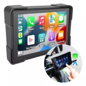 Central Multimidia Mp5 Para Moto Com Carplay Android Auto Bluetooth