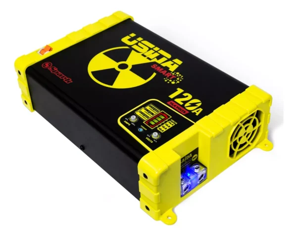 Fonte Automotiva Carregador de Bateria 12v Usina Smart Bat Meter 120 amperes 1 ano de Garantia - Imagem 4