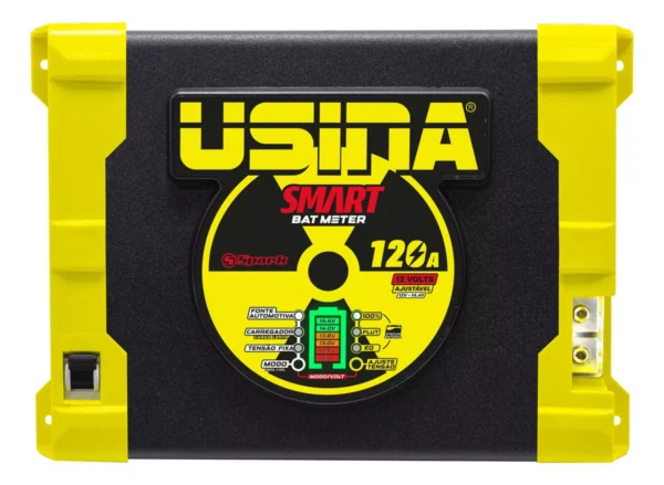 Fonte Automotiva Carregador de Bateria 12v Usina Smart Bat Meter 120 amperes 1 ano de Garantia - Imagem 3