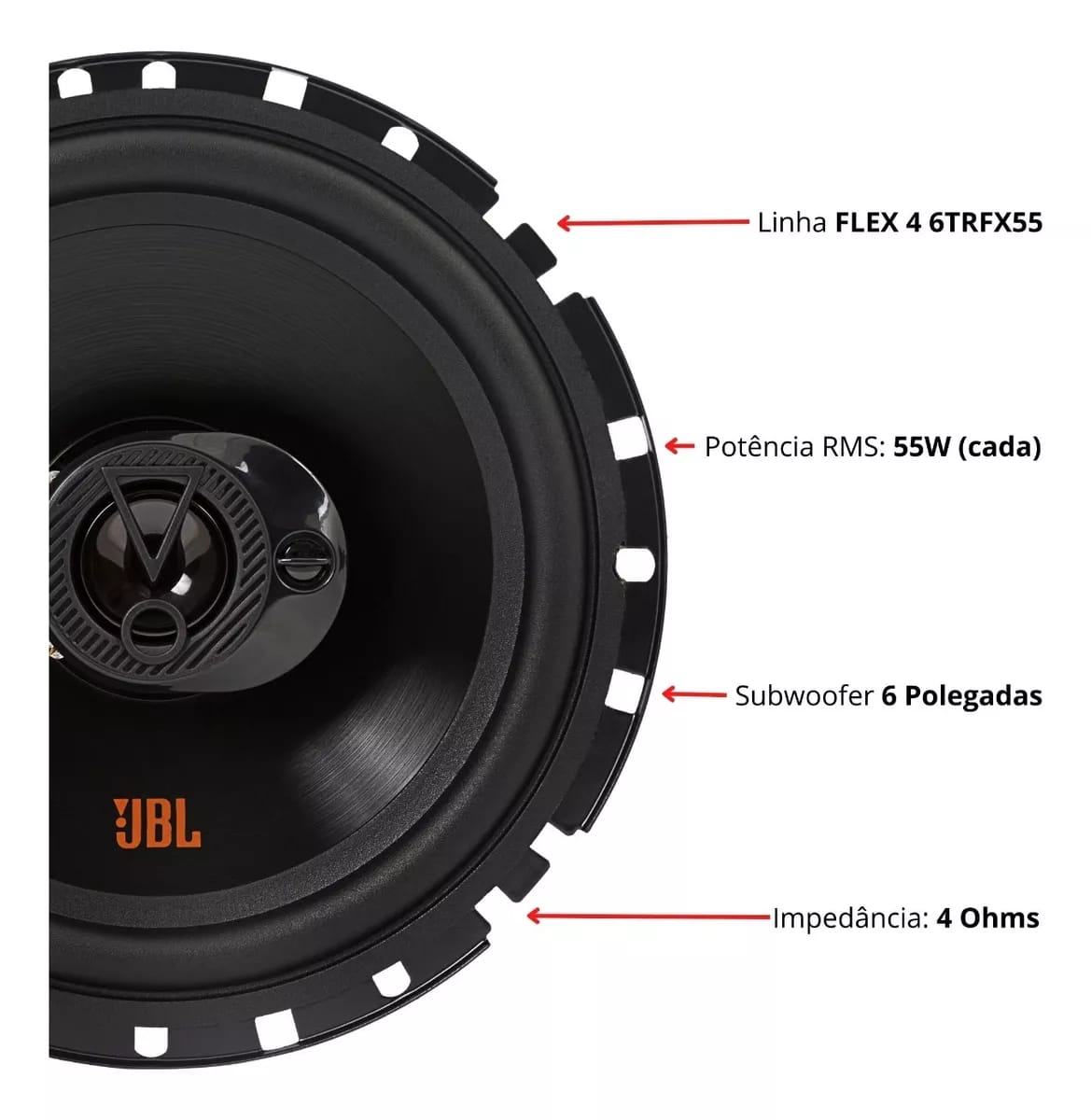 Kit Som Automotivo Mp5 1Din 2 Alto Falantes 6 Polegadas Jbl - Imagem 8