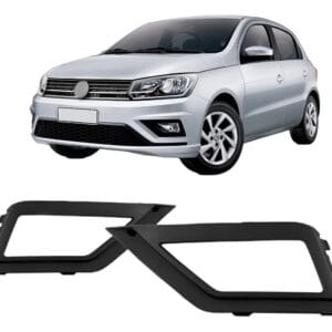 Grade Moldura Farol Milha Auxiliar Gol Voyage G8 2018 a 2020 Com Furo
