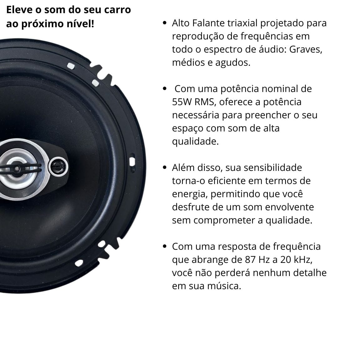 Kit Som Automotivo Mp5 1Din e 2 Alto Falantes 6 Polegadas 110w Rms - Imagem 6