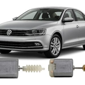 2 Motor Trava Eletrica VW Jetta 2012 a 2018 Porta Tanque Porta-malas
