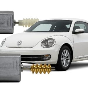 2 Motor Trava Fechadura Eletrica Novo Fusca 2012 a 2016 Porta Tanque Porta-malas