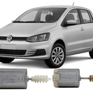 Kit 2 Motor Trava Eletrica Fox 2003 a 2019 Porta Tanque Porta-malas