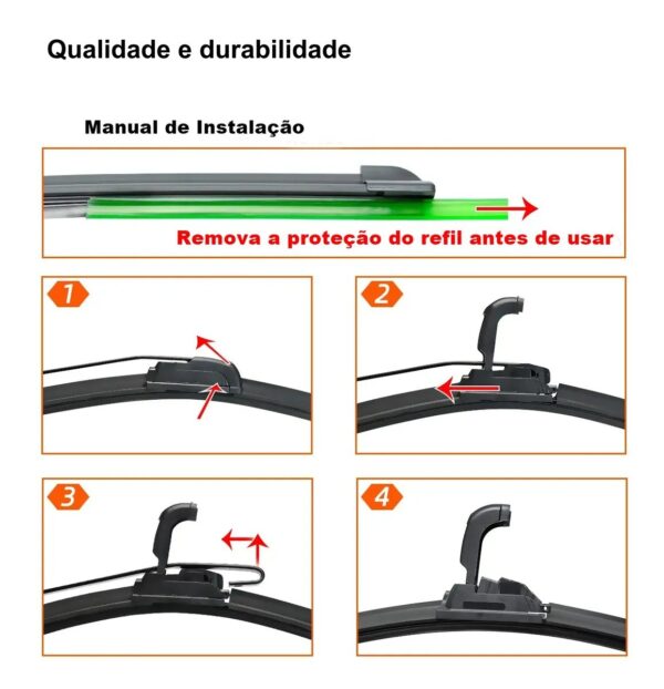 Par De Palheta Limpador De Parabrisa Vectra 1993 94 95 96 97 98 99 a 2005 - Imagem 6