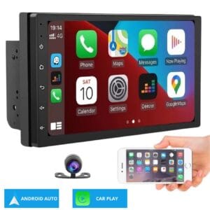 Central Multimídia Mp5 2 Din Android 12 Wifi Gps Bluetooth Tela 7 Polegadas Android Auto Carplay