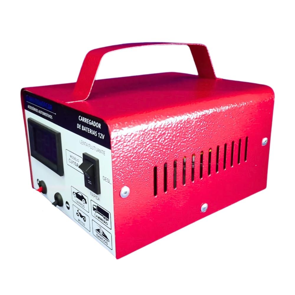 Carregador Bateria Automotiva 12v 10ah Flutuante Cv10 Carro Moto Flutuante - Imagem 7